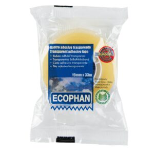 Nastro Adesivo Eurocel ECOPHAN | 19mm x 33mt | Trasparente | Ufficio