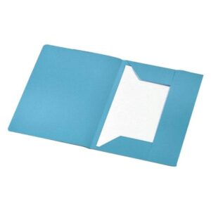 Cartelle 3 Lembi 25x33cm Azzurre | 50 pz Cartoncino 250gr/mq