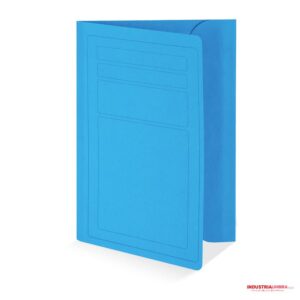 20 Cartelline a tre lembi VIP  in cartoncino colorato con stampa della rigatura esterna. Colore Azzurro Formato 25 x 33 cm. Prezzo occasionale