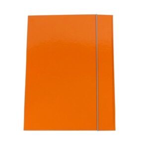 Cartella 3 Lembi Arancio A4 | Plastificata 600g/m² | Elastico