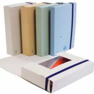 Cartella progetto con elastico Brefiocart dorso 5cm avana