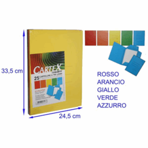 cartelle con lembi cartex confezione da 25
