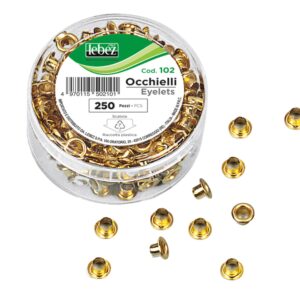 Occhielli Ottonati 5mm per Occhiellatrice | 250 pz