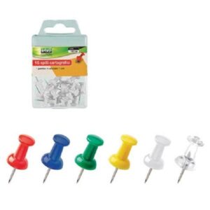 Spilli Cartografici Bianchi 1cm | 15 pz | 1056-B