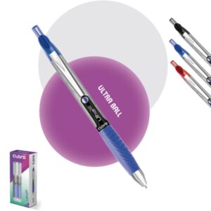 Penna a sfera a scatto Claro Blu da 1 mm