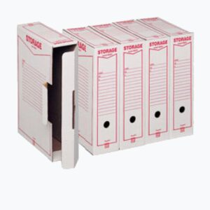 Scatola Archivio King Mec Legale Bianco/Rosso 9cm | 37x26x9 | 160200