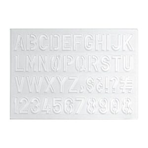 Normografo maxi 2cm per Lettering e Disegno Tecnico  codice 2079 ean 8007509020791