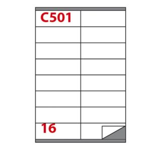 Etichette Adesive Markin C501 Bianche Permanenti 105x36mm | 100 Fogli | 210C501