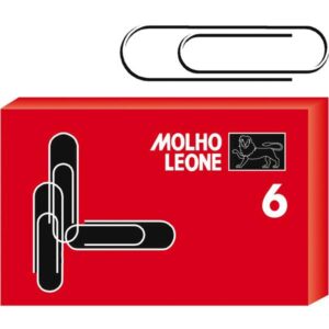 Fermagli Acciaio Zincato N.6 | 57mm | 100pz | Antiruggine | Molho Leone