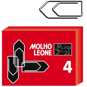 Fermagli Acciaio Zincato N.4 | 32mm | 100pz | Antiruggine | Molho Leone