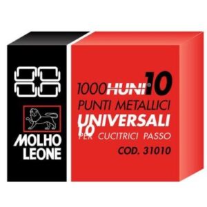 Punti Metallici Molho Leone | Passo 10 | 1000 pz | Metallo