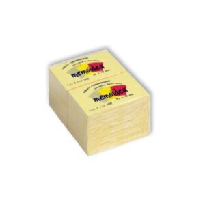 12 Notes adesivi - Gialli - 51 x 75mm da 100 fogli