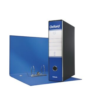 Registratore Esselte Oxford Blu 8cm | Protocollo | Cartone | 390785050