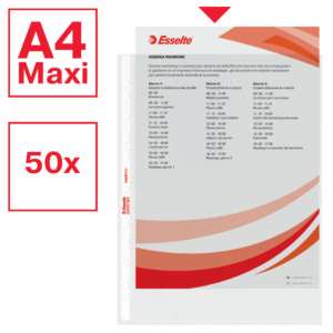 Buste Forate Esselte A4 Antiriflesso | 50 pz | PPL Buccia