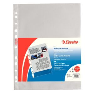 Buste Forate Esselte A4 Antiriflesso Deluxe | 50 pz PPL