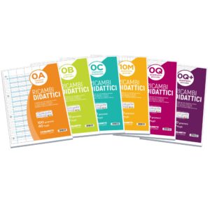 Ricambi Forati A4 Blasetti Rinforzati | 40 Fogli 100gr | Rigatura Q