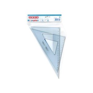 Coppia Squadre Arda Uni 30cm | 45° e 60° Fumè | 70330SS