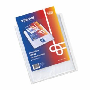 Portalistino Iternet A4 Clear 100 Buste | Personalizzabile