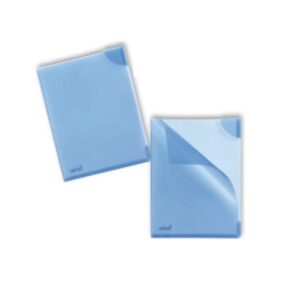 Cartellina portadocumenti A4 con angoli bloccafogli trasparente Blu