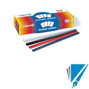 Dorsi Rilegatura Manuale Iternet 8mm Nero (50 pz)