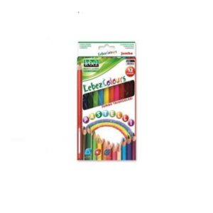 Colori a Matita Jumbo Triangolari Lebez 12 pezzi - 80363