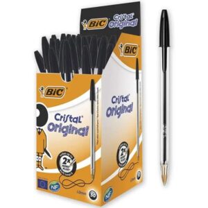 BIC Cristal Original Penna a Sfera Nero (50 pz) | Punta 1.0mm | 8373639