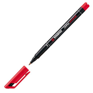 Stabilo OHPen Permanente Rosso 0.7mm | Universal 842