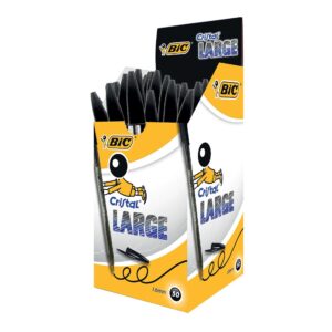 Penna Bic Cristal Large Nera | Punta 1.6mm | 50 pz | 880648