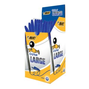 Penna Bic Cristal Large Blu | Punta 1.6mm | 50 pz | 880656