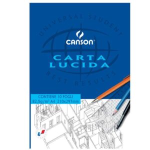 Blocco Carta Lucida Canson A4 | 21x29,7cm | 10 Fogli 80gr | Satinata
