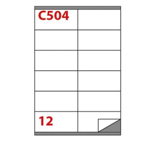 Etichette A4 Apptac CM0504 | 105x48mm | 100 Fogli