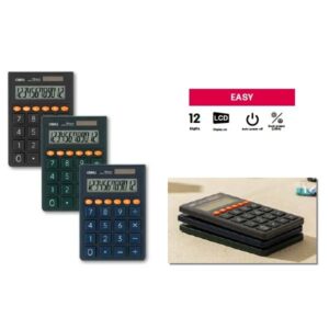 Calcolatrice Tascabile Deli EM130 12 Cifre | Dual Power