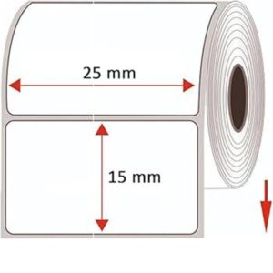 Rotolo Etichette Termiche 25x15mm | 1000 pz  | No Ribbon