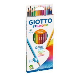 12 Matite Colorate Fila Giotto Stilnovo | Mina 3,3mm | Fusto Esagonale
