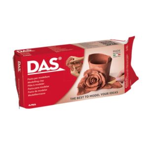 Panetto DAS Terracotta 500g | Pasta Modellare Minerale | Indurente Aria