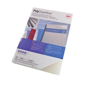 Copertina Acetato in pvc A4 300my conf. 25 pezzi Colore Ghiaccio