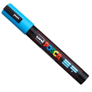Pennarello Uniposca PC5M Azzurro | Punta Media 1.8-2.5mm