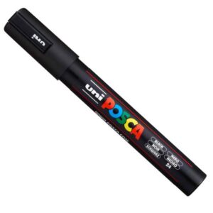 Pennarello Uniposca PC5M Nero | Punta Media 1.8-2.5mm