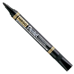 Marcatore Permanente Pentel N850 Nero | Punta Tonda 4,5mm | Fusto Plastica