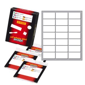 Etichetta adesiva 37x19 mm busta da 10 fogli.