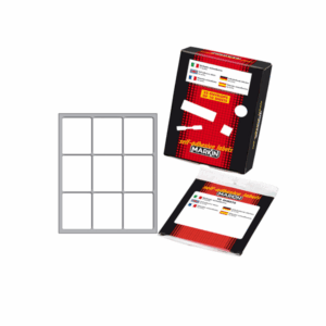 Etichette Adesive Markin Bianche Permanenti 46x37mm | Busta 10 Fogli | X10035
