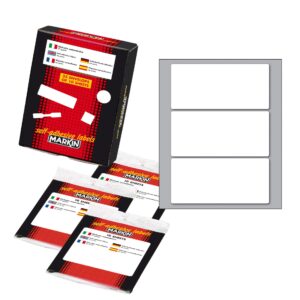 Etichette Adesive Markin Bianche Permanenti 100x46mm | Busta 10 Fogli | X10051