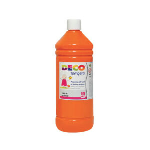Tempera Pronta CWR Deco Arancio 1 litro | Base Acqua | Lavabile