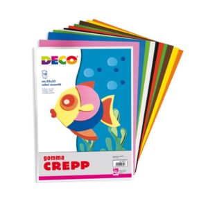 Gomma Crepla A4 10 Fogli Colori Assortiti - Fommy EVA CWR