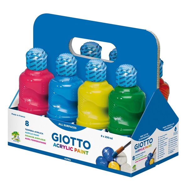 P.F53510000 confezione-8-flaconi-tempera-acrilica-giotto-250ml-colori-base
