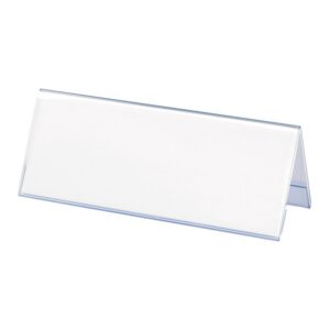 Segnaposto Siam in Acrilico Trasparente 210x70x80 mm | Targhetta Personalizzabile 0779