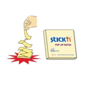 Notes Adesivi Pop-Up Siam 76x76mm Giallo (12 pz) | Fisarmonica