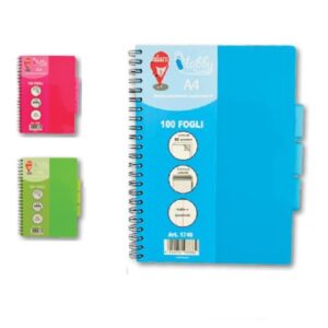 Quaderno Siam A4 100 Fogli | Righe/Quadretti | Tabs Neon