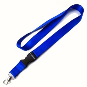 Cordoncini Portabadge Siam Blu (10 pz) | Larghezza 2 cm