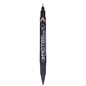 Marker Permanente Deli Nero Doppia Punta 0.5mm/1mm | Per CD, Vetro, Legno